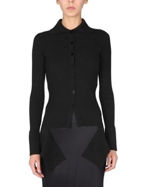 ANDREADAMO Cardigan With Cut Out Details - Black