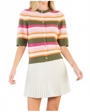 Thml Short Sleeve Knit Top - White