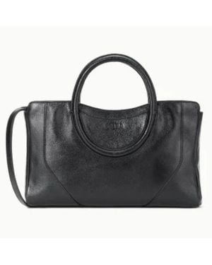 STAUD Maude Small Leather Satchel - Black