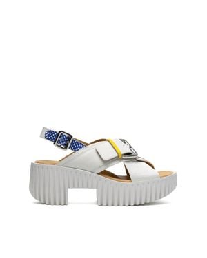 4Ccccees Plia Juno Sandal - White