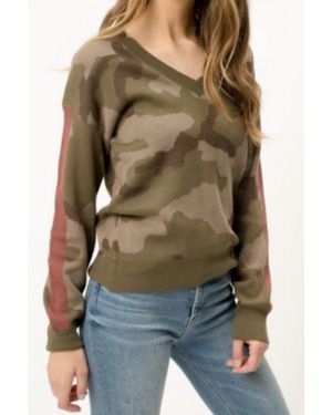 Mystree Long Sleeves Cotton Sweater - Green