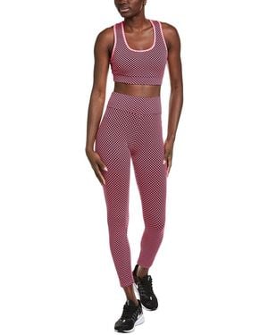 Marion 2Pc Sports Bra & Tik Tok Butt Lift Legging - Red