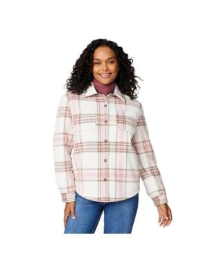 Free Country Chill Out Fleece Shirt Jacket - White