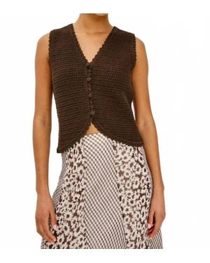 Rails Calypso Sleeveless Knit Vest - Brown