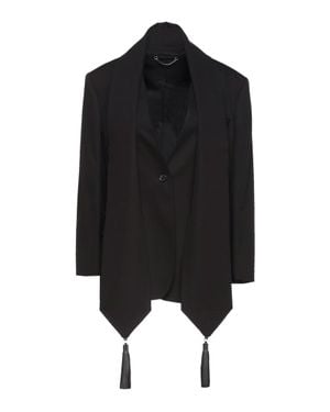 Ferragamo Stole Detail Blazer - Black