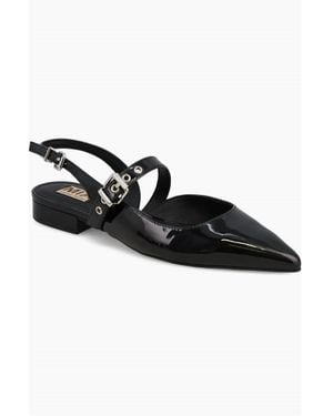 MIA Aree Patten Slingback Flats - Black