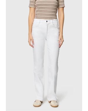 Mac Jeans Laura Flared Fit Jeans - White