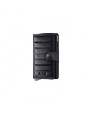 Secrid Emboss Lines Premium Miniwallet - Black