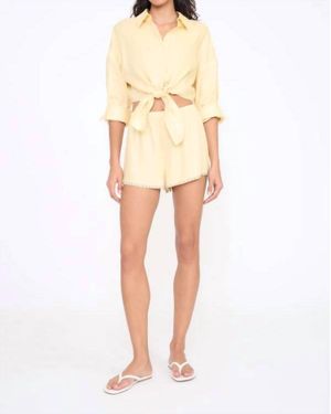 STAUD Paddle Linen Short - Natural