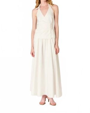 Nia Aurora Maxi Skirt - White