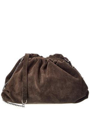 Isabella Rossetti Halle Leather Clutch - Brown