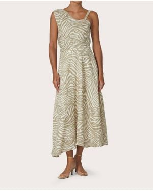 LUSANA Tango Linen Dress - Natural