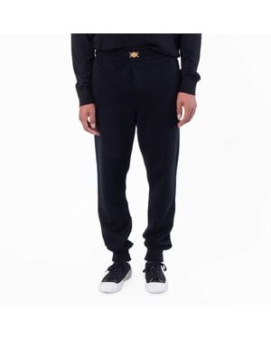 Versace Cashmere-Blend Knit Sweatpants - Blue