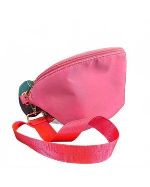 Kenze Panne Nylon Crossbody Bags - Pink