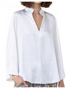 Go> By Go Silk Kimono Tunic - White