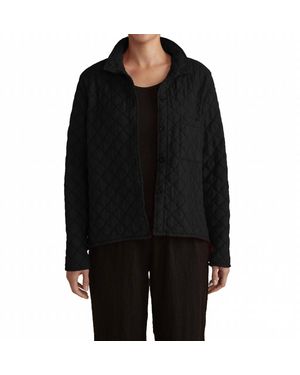 cut-loose Quilted Parachute Crop Jacket - Black