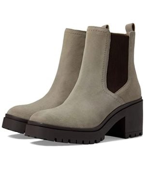 Blondo Raquel Raqu01Sd Boots Suede Block Heel Ankle Htat226 - Brown