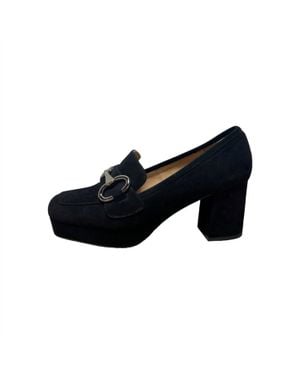 Bibi Lou Pump Heeled Loafer - Black