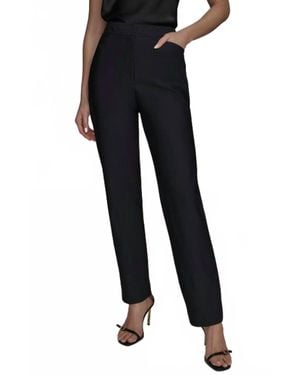 Donna Karan Straight-Leg Pants - Black