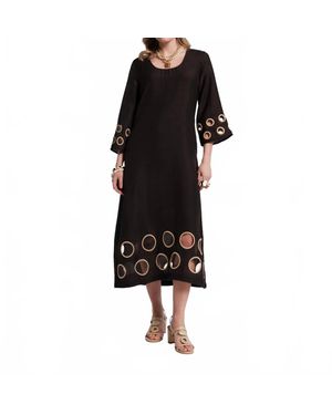 Frances Valentine Faye Cut Out Maxi Dress - Black