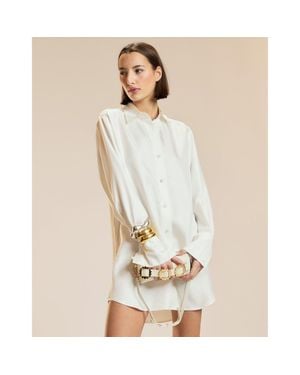 Cynthia Rowley Collectible Silk Shirt Dress - Natural