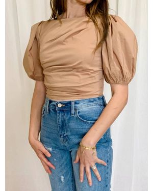 Olivaceous Laced And Loaded Short Sleeve Top - Blue