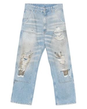 MM6 by Maison Martin Margiela Distressed Jeans - Blue