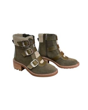 Vince Camuto Klerica Leather Boots - Green