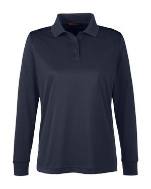 Harriton Advantage Snag Protection Plus Il Long Sleeve Polo - Blue
