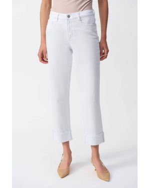 Joseph Ribkoff Slim Fit Cropped Jean - White
