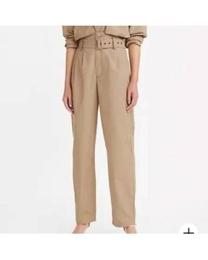 Levi's Tailored High Loose Taper Pants - Natural