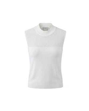 Malo Silk Sweater - White