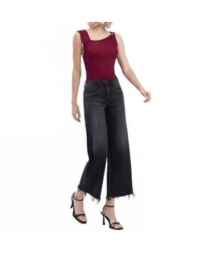 Flying Monkey High Rise Waist Stylized Jean - Red