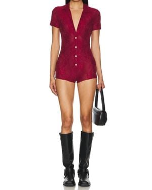 Somebodee Capri Romper - Red