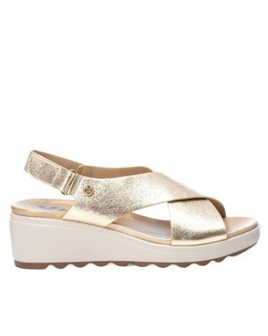 Xti Criss-Cross Strap Sandals - Natural