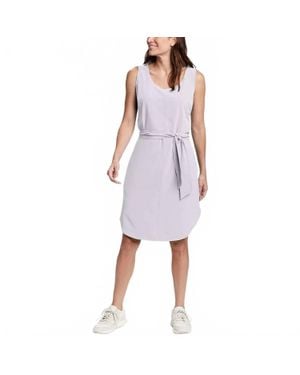 Eddie Bauer Escapelite Sleeveless Belted Midi Dress - Purple