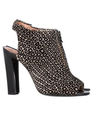Roland Mouret Printed High Heel Boots - Black
