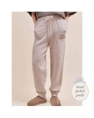 ..,merci Knit Sweater Jogger Pants - Pink