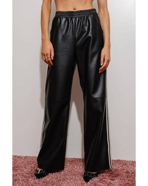 Pretty Garbage Vegan Leather Pants - Black