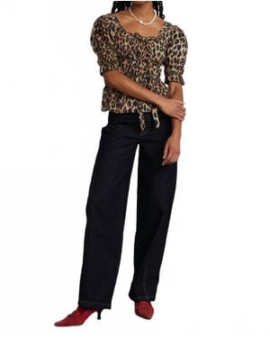 Damson Madder Dion Wide Leg Jeans - Black