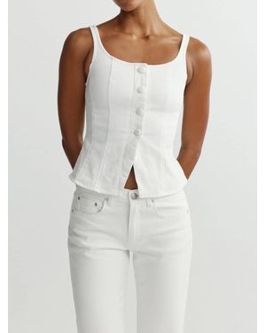 DL1961 Lisa Fitted Top - White