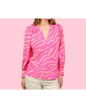 Ivy Jane Mod Zebra Top - Pink