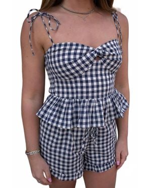 Dress Forum Porch Swing Top - Blue
