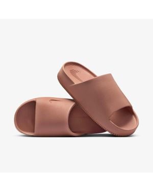 Nike Calm Dx4816-202 Sandals Terra Blush Slip On Comfort Casual Slides - Brown