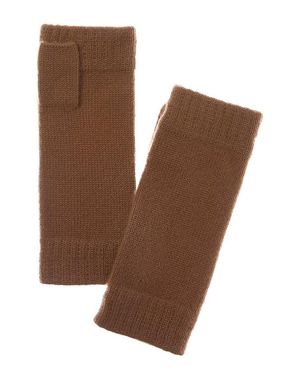 N.Peal Cashmere N. Peal Cashmere Fingerless Gloves - Brown