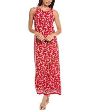 Vince Camuto Sleeveless Keyhole Back Maxi Dress - Red