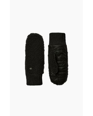 SOIA & KYO Alina Faux Shearling Gloves - Black