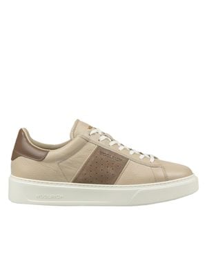 Woolrich Classic Court Band Blubber Suede Sneakers - Brown