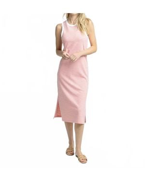 Southern Tide Sun Farer Stripe Midi Tank Dress - Pink