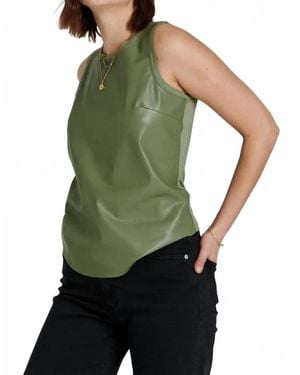 Another Love Tessa Satin Tank - Green